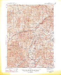 Abbott Butte 1947 topographic map thumbnail