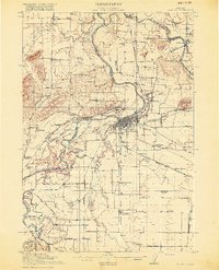 Albany 1916 topographic map preview