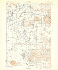 Lebanon 1924 topographic map preview