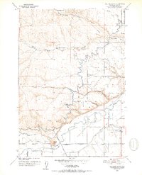 Malheur Butte 1951 topographic map preview