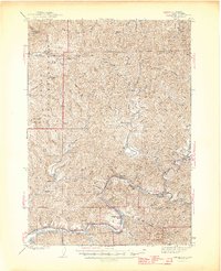 Mapleton 1945 topographic map thumbnail