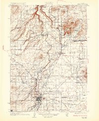 Bend 1929 topographic map thumbnail
