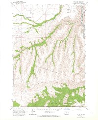 Maupin SW 1962 topographic map thumbnail
