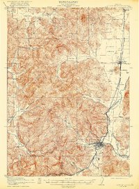 Cottage Grove 1921 topographic map thumbnail