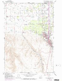 Milton-Freewater 1964 topographic map thumbnail