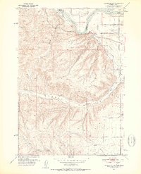 Moores Hollow 1951 topographic map thumbnail