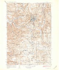 Mount Hood 1927 topographic map preview