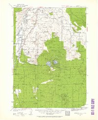 Newberry Crater 1931 topographic map thumbnail