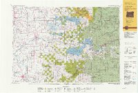 North Santiam River 1991 topographic map thumbnail