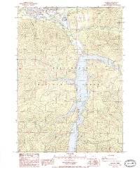 Oakridge 1986 topographic map thumbnail