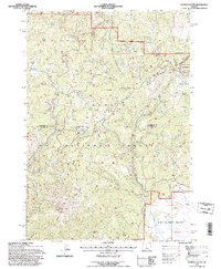 Ochoco Butte 1992 topographic map thumbnail