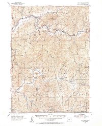 Days Creek 1954 topographic map preview