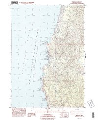 Depoe Bay 1984 topographic map thumbnail