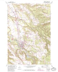 Estacada 1961 topographic map thumbnail
