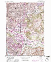 Gladstone 1961 topographic map preview