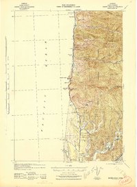 Heceta Head 1942 topographic map preview