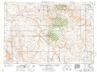 Jordan Valley 1957 topographic map thumbnail