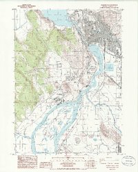Klamath Falls 1985 topographic map preview