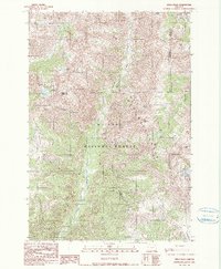 Krag Peak 1990 topographic map thumbnail
