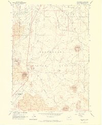 Lava Butte 1963 topographic map thumbnail
