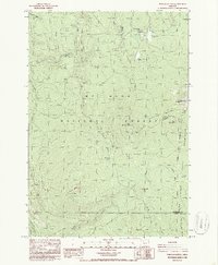 Pinhead Buttes 1986 topographic map thumbnail