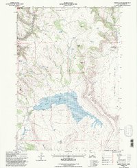 Rabbit Valley 1992 topographic map preview