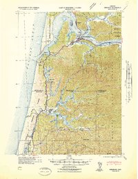 Reedsport 1942 topographic map thumbnail
