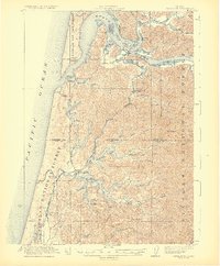Reedsport 1923 topographic map thumbnail