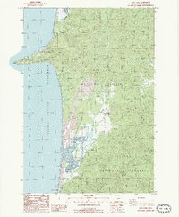 Sand Lake 1985 topographic map thumbnail
