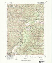 Sardine Butte 1956 topographic map thumbnail