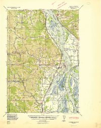 St Helens 1941 topographic map thumbnail