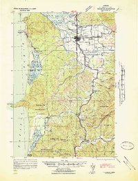 Tillamook 1942 topographic map preview