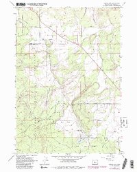 Tumalo Dam 1962 topographic map thumbnail