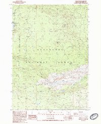 Tumalo Falls 1988 topographic map thumbnail