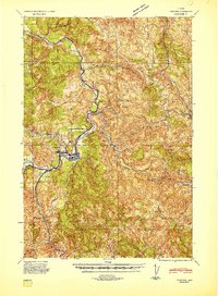 Vernonia 1940 topographic map thumbnail