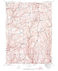 Auburn Center 1945 topographic map thumbnail