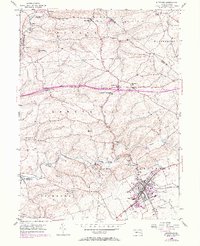 Kutztown 1956 topographic map thumbnail