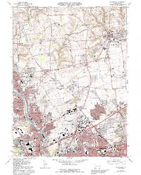 Catasauqua 1964 topographic map thumbnail