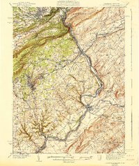 Delaware Water Gap 1941 topographic map thumbnail