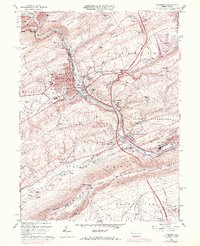 Lehighton 1960 topographic map thumbnail
