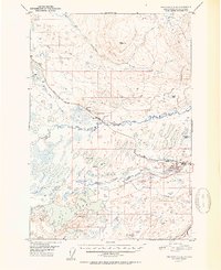 Anchorage C-8 1952 topographic map thumbnail