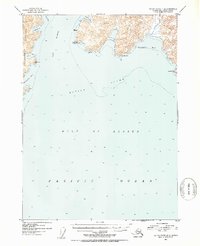 Blying Sound D-6 1953 topographic map preview