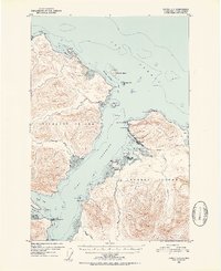 Juneau A-5 1951 topographic map thumbnail