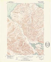 Juneau A-6 1951 topographic map thumbnail