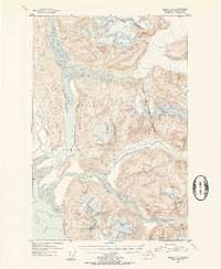 Juneau D-3 1953 topographic map thumbnail
