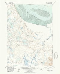 Kenai D-1 1952 topographic map thumbnail