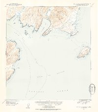 Kodiak B-1 and B-2 1949 topographic map thumbnail