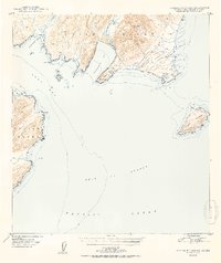 Kodiak B-1 and B-2 1951 topographic map thumbnail