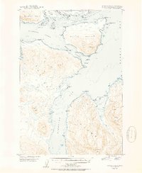 Kodiak D-3 1950 topographic map thumbnail