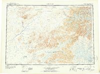 Lake Clark 1951 topographic map thumbnail
